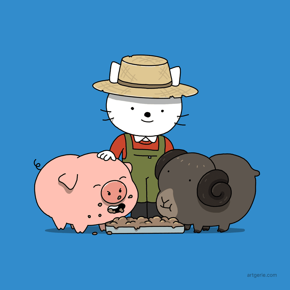 Ilya is the farmer with cute animals